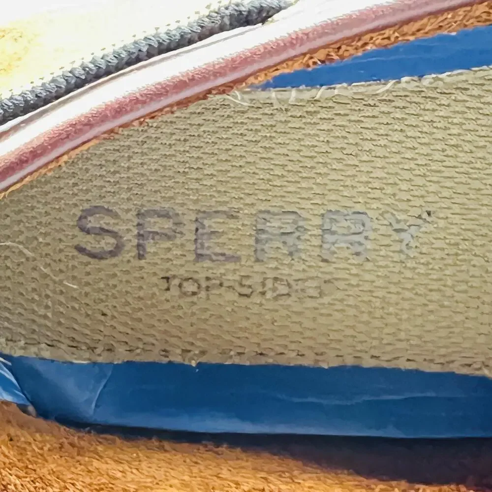 Sperry Shoes Men 8.5 Brown Nubuck Top Sider Boat Moc Toe Casual Comfort Nautical